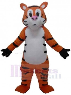 Pink Nose Tiger Mascot Costume Animal
