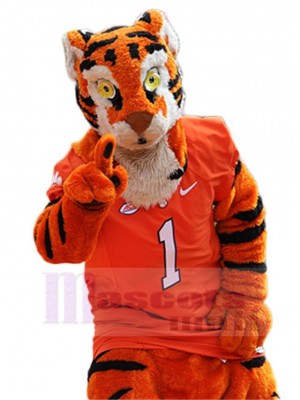 Cool Sports Tiger Mascot Costume Animal Adult