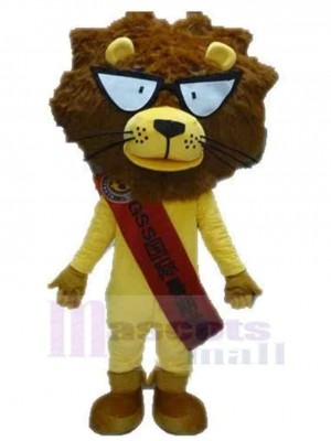 Advertising Cartoon Yellow Lion Mascot Costume Animal