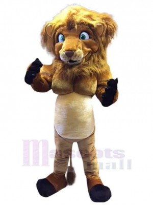 Funny Muscle Lion Mascot Costume Animal