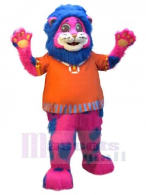 Colorful Fat Lion Mascot Costume Animal