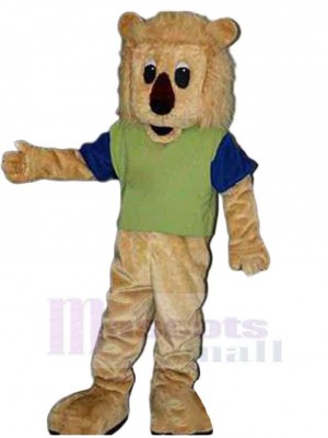 Plush Beige Lion Mascot Costume Animal