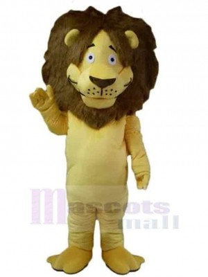 Adult Yellow Lion Mascot Costume Animal