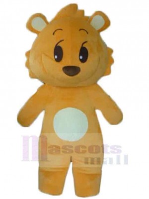 Yellow Little Lion Mascot Costume Animal