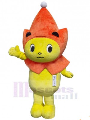 Adorable Yellow Lion Mascot Costume Animal
