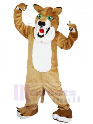 Sharp Teeth Brown Leopard Mascot Costume Animal