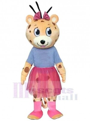 Girl Leopard Mascot Costume Animal