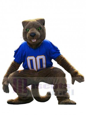 Dark Brown Sport Panther Mascot Costume Animal