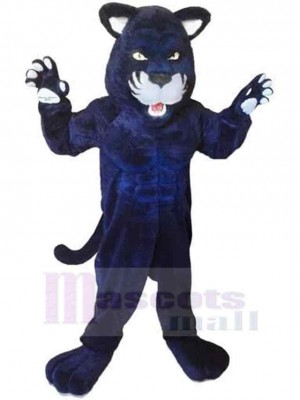 Fierce Blue Panther Mascot Costume Animal