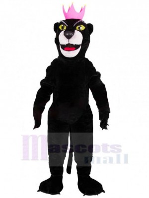 Pink Crown Black Panther Mascot Costume Animal