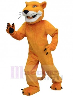 Male Brown Cougar Mascot Costume Animal