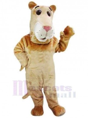 Long Face Brown Panther Mascot Costume Animal