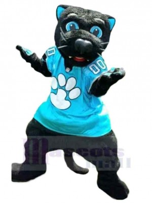 Blue Eyes Black Panther Mascot Costume Animal