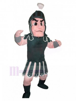 Dark Green Roman Soldier Mascot Costume People