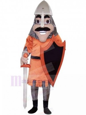 Saladin Knight with Black Shield Mascot Costume People