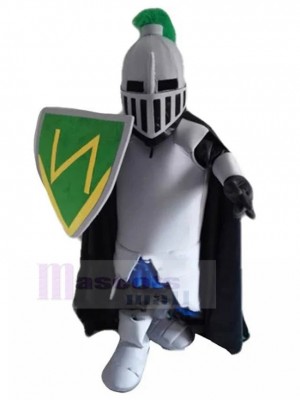 Green Lancer Knight Mascot Costume People