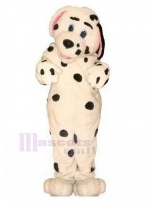 New Arrival Cute Dalmatian Dog Mascot Costume with Pink Ears Animal