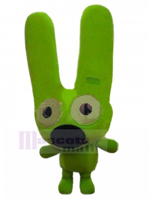 Neon Green Dog Fancy Creature Mascot Costume with Long Ears Animal