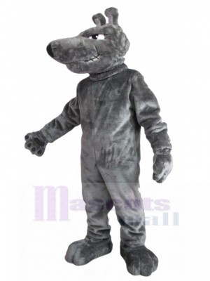 Fierce Grey Wolf Dog Mascot Costume Animal