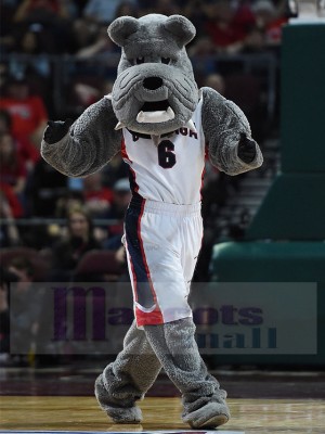 Gonzaga Bulldogs Grey Dog Mascot Costume Animal
