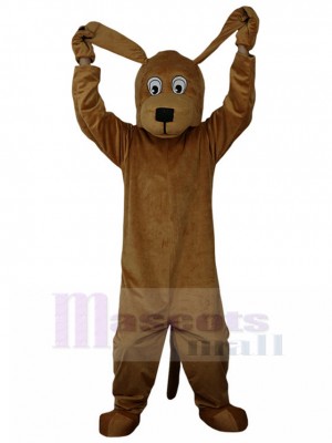 Long Ears Brown Dog Mascot Costume Animal