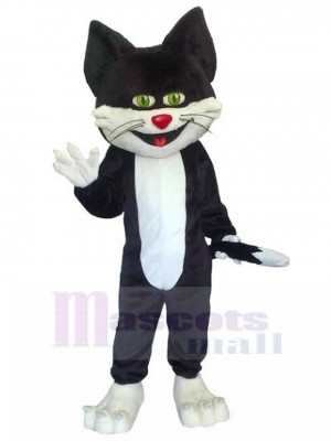 Black and White Sylvester Cat Mascot Costume Animal