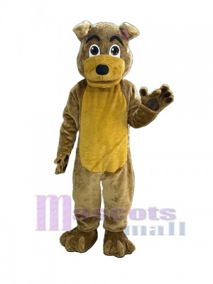 Long Tail Brown Dog Mascot Costume Animal