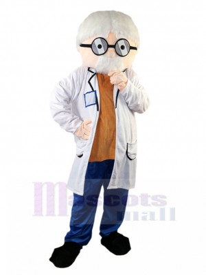 Elderly Doctor Mascot Costume People