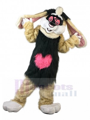 Plush Brown Rabbit Easter Bunny Mascot Costume Animal