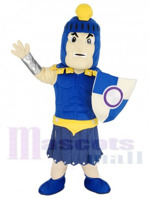 Blue Strong Titan Spartan Mascot Costume People