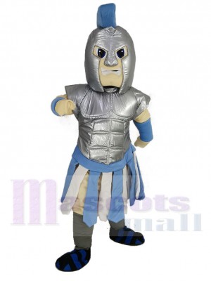 Blue and Silver Titan Spartan Mascot Costume