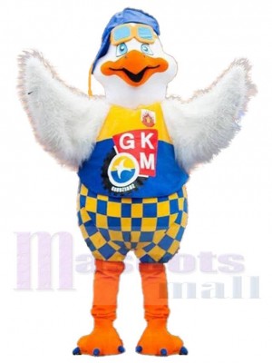 Pilot GKM Pigeon Bird Mascot Costume Animal	