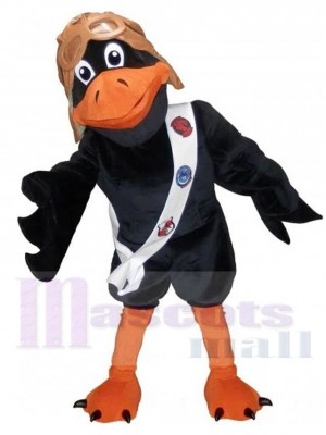 Pilot Raven mascot costume