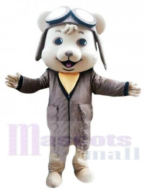 Pilot Mouse mascot costume