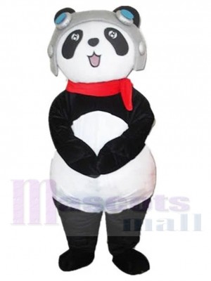 Pilot Panda Mascot Costume Animal