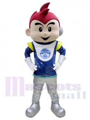 Cute Astronaut Boy Cosmonaut Mascot Costume People