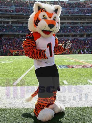 Friendly Sport Tiger Mascot Costume Animal
