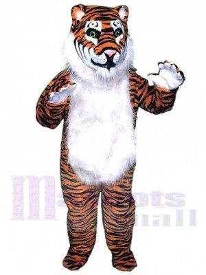 Tiger Mascot Costume Animal with Long Fur