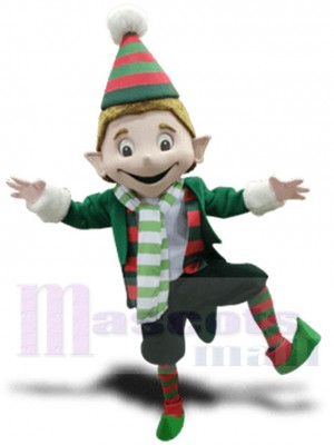 Cute Boy Elf Mascot Costume Cartoon