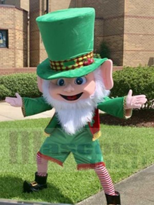 Irish Boy Leprechaun Mascot Costume Cartoon