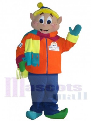 Cute School Boy Elf Mascot Costume Cartoon