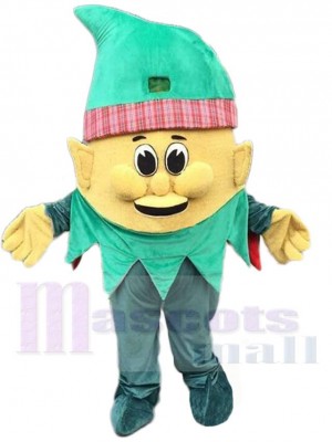 Dwarf Elf Mascot Costume with Green Hat