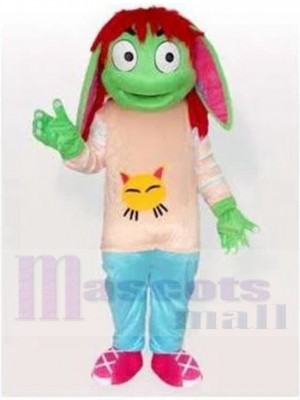 Green Goblin Leprechaun Mascot Costume Cartoon