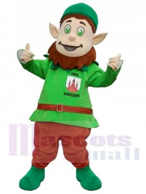Leprechaun Mascot Costume Cartoon with Pointy Ears