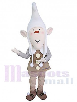 Skinny Elf Mascot Costume Cartoon