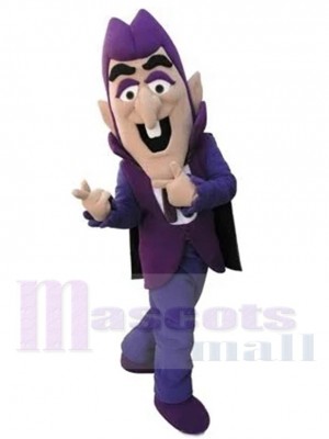 Purple Wizard Elf Mascot Costume Cartoon