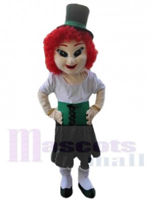 Red Hair Elf Leprechaun Mascot Costume Cartoon