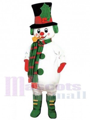 Snowman Leprechaun Elf Mascot Costume Cartoon