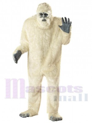 Abominable Snowman Mascot Costume Cartoon