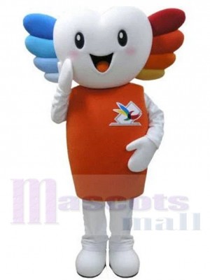 Colored Hair Snowman Mascot Costume Cartoon